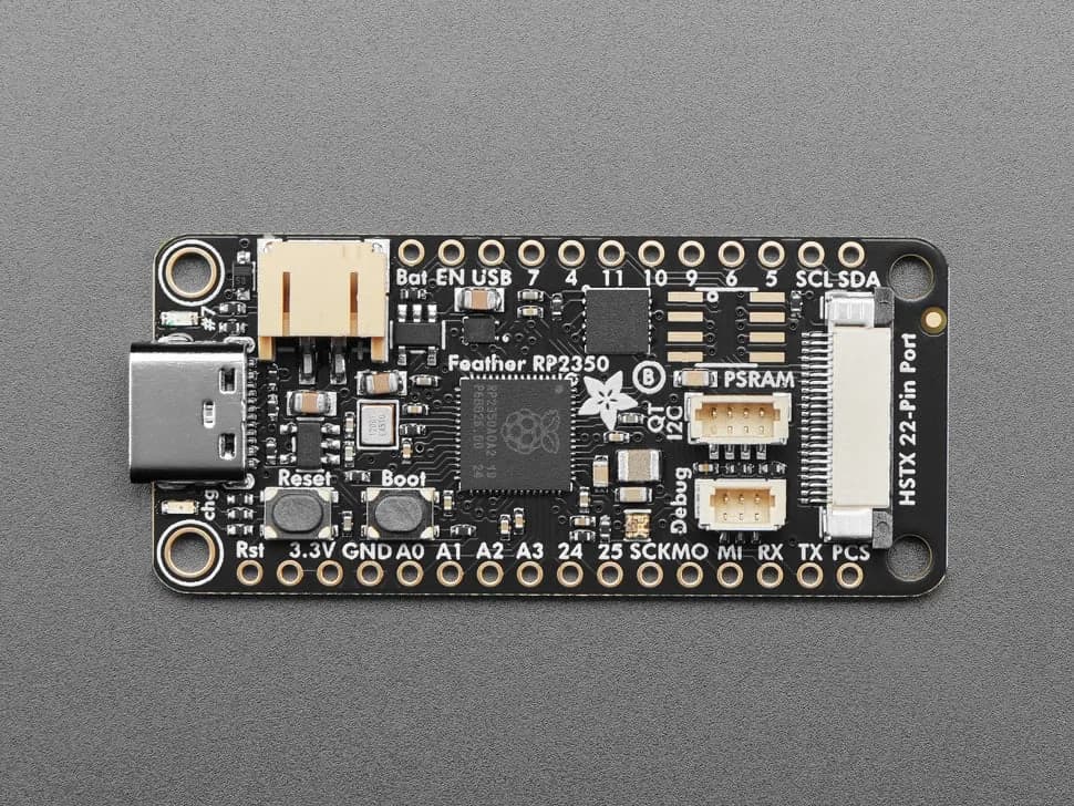 Adafruit Feather RP2350 with HSTX Port product photograph