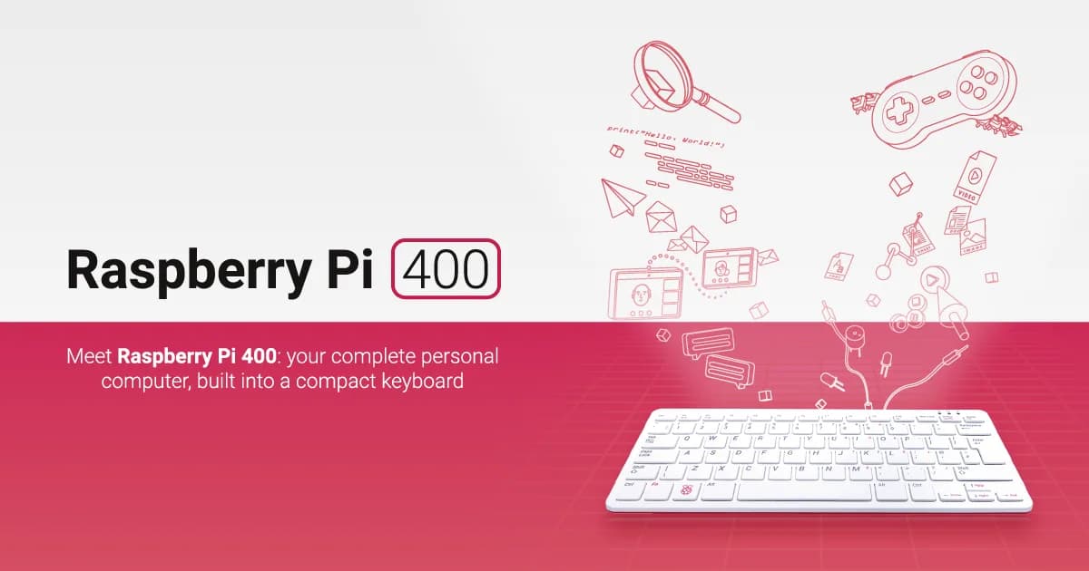 Raspberry Pi 400 product photograph