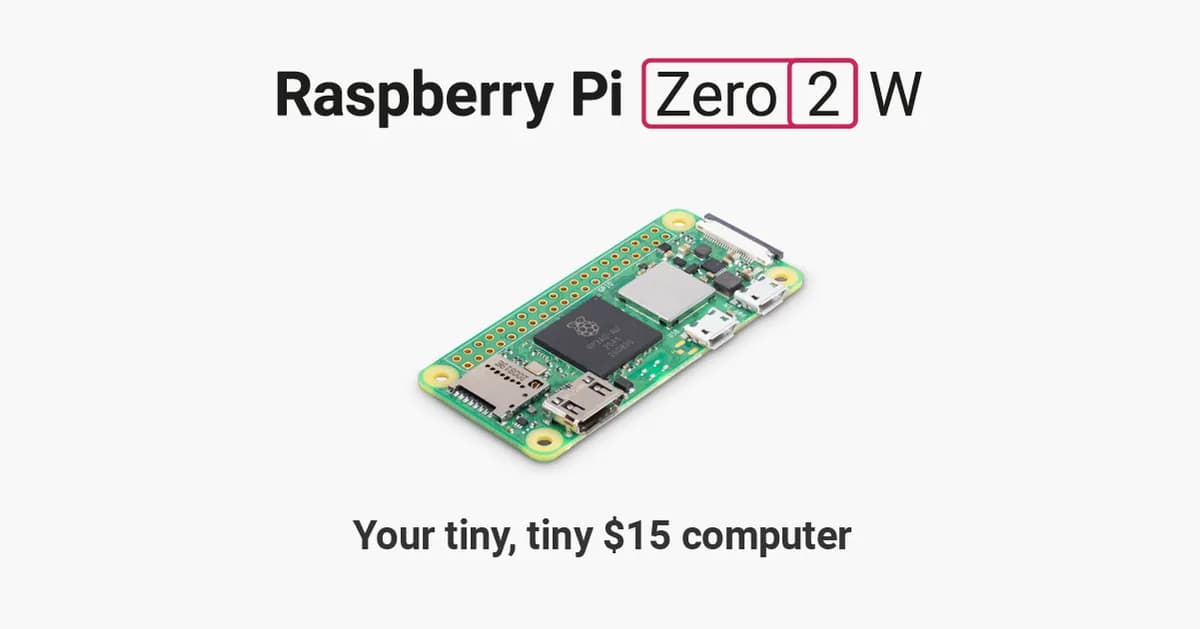 Raspberry Pi Zero 2 W product photograph