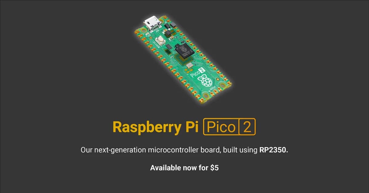 Raspberry Pi Pico 2 W product photograph